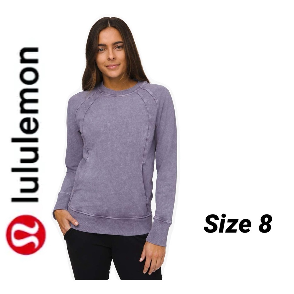 Lululemon Scuba Crew *Wash
Washed Purple Quartz Size 8